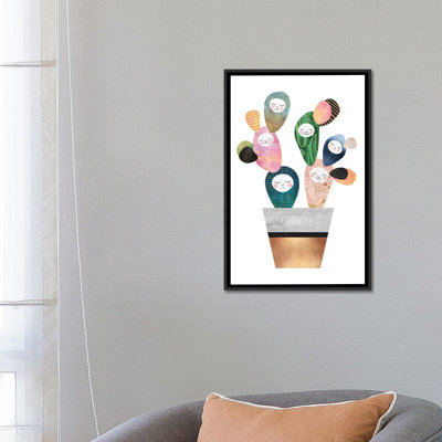 « sleepy cactus », reproduction sur toile