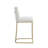 Bar Stools Set of 2 Counter Height 26" Bar Stools with Back, Velvet Kitchen Stools-8427239