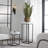 Lily Square Pedestal Plant Stand