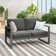 Brandtley 52'' Powder Coated Aluminum Outdoor Loveseat