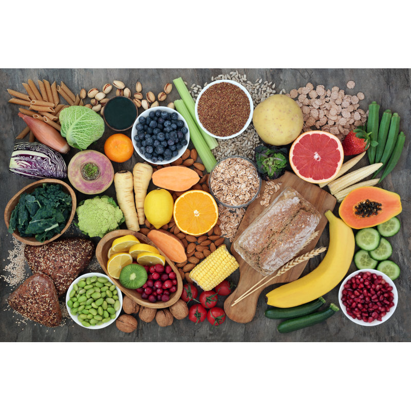 High Fiber Food - Wrapped Canvas Print, 61cm H x 91cm W x 3.8cm D