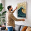 Crested Wave Coastal - Wrapped Canvas-2042678712-2042678708
