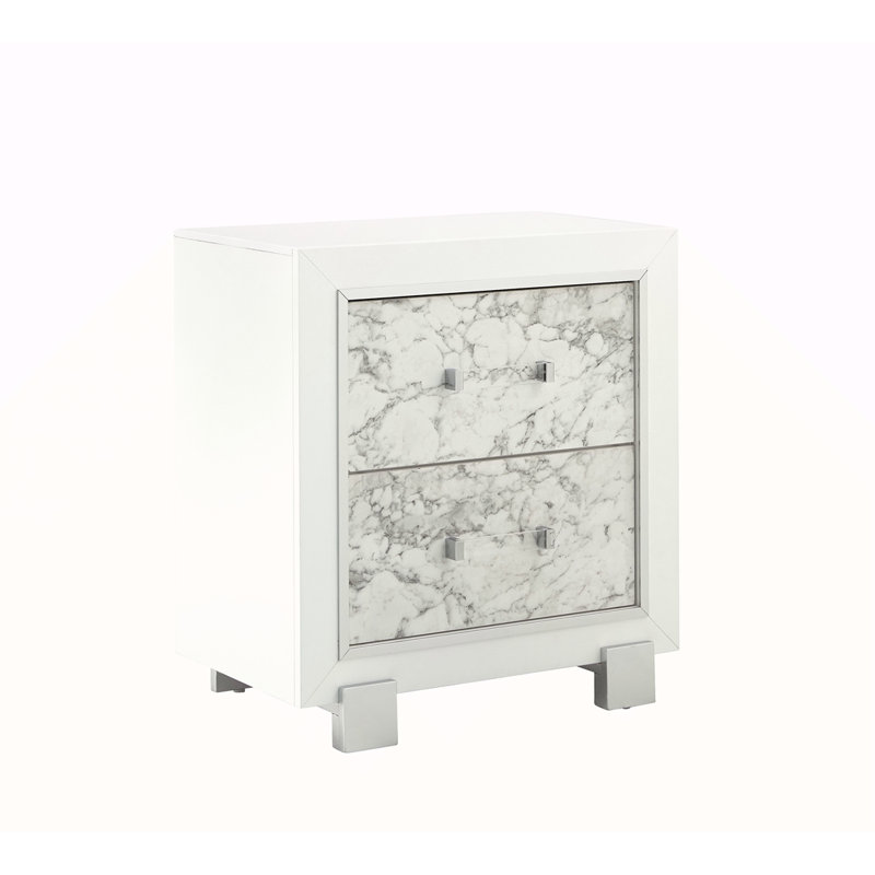 MARBLE WHITE NIGHTSTAND