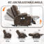 Fauteuil de massage chauffant en similicuir