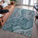 Premium Machine Washable Jamestown AMF1078 Swirl Rug