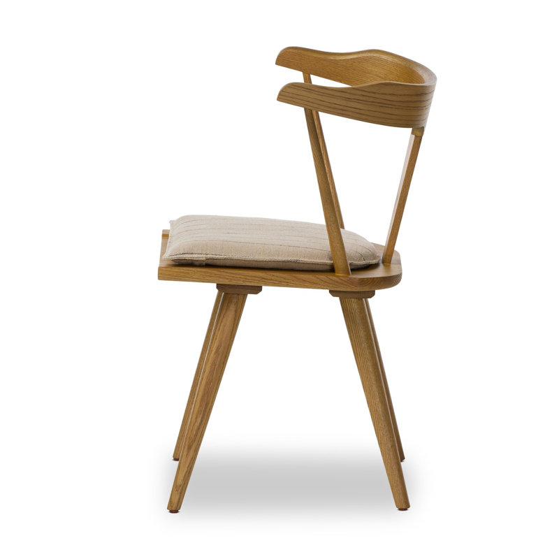 Ripley Dining Chair with Cushion, Lavon Flint, Sandy Oak