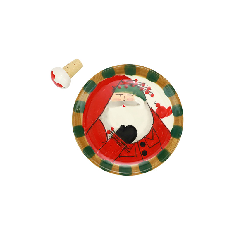Old St. Nick Canape Plate avec bouchon en liège