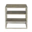 Table de bout moderne pour espace de vie avec tablette - Cadre de pièce de style contemporain