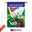 Drapeau maison / jardin en polyester 2 faces Golf-18886455