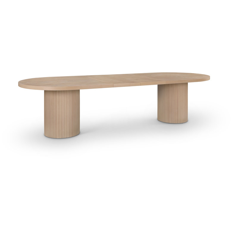 Ivona Natural Oak Extendable Oval Dining Table