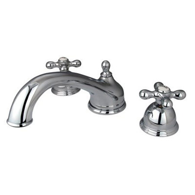 Double Handle Deck Mounted Roman Tub Faucet