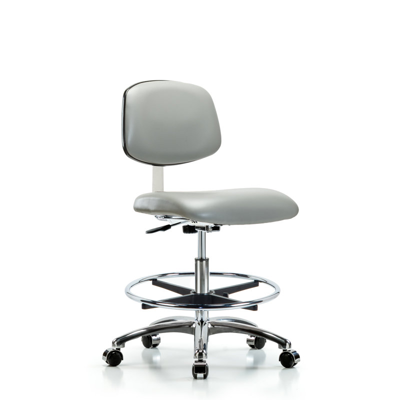 Yareli Drafting Chair, Casters, Dove