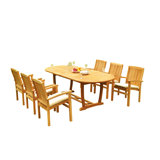 Mas Outdoor - Piece Teak Dining Set