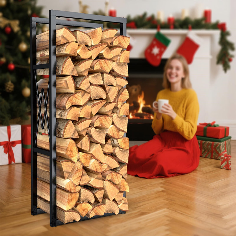 75cm W Metal Log Rack