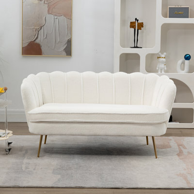 Loveseat with Sturdy Metal Legs