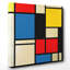 Lithograph by Piet Mondrian - Wrapped Canvas-19088803