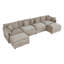 Canapé-lit en chenille moderne avec repose-pieds-1006864279-1006864265