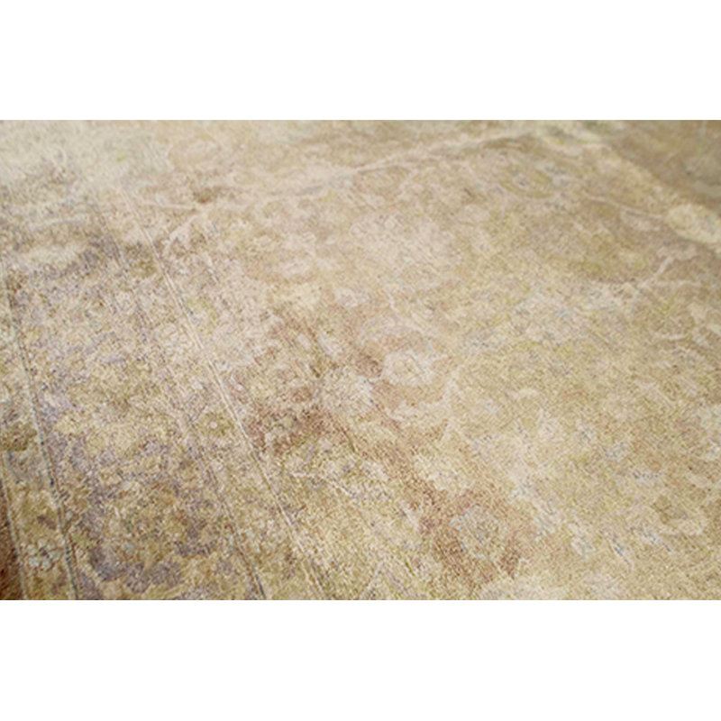 Silk Floral Area Rug