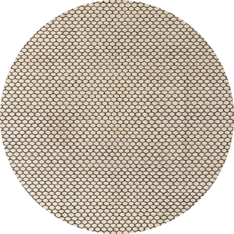 Abstract Indoor Rug, Round 7'