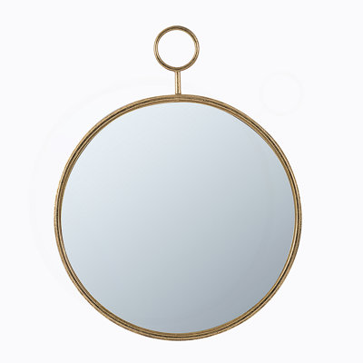 Miroir rond en fer