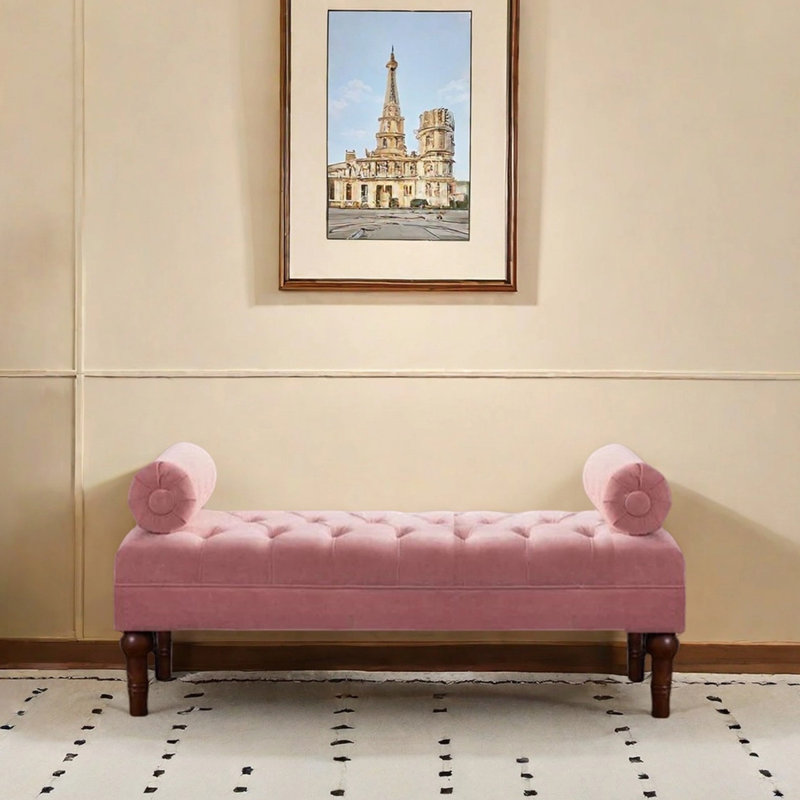 Lyn, 21.65" H x 55.12" W x 18.11" D, Rose