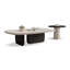 Table basse blanche en bois manufacturé noir-1154295590