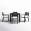 Eartha Square 4 - Person Power Coated Aluminum Dining Set with Cushions-1675508752-1677124230