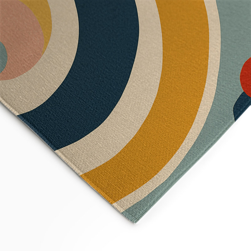 Tapis intérieur et extérieur Vibrant Curl, Rectangle 5 pi x 7 pi