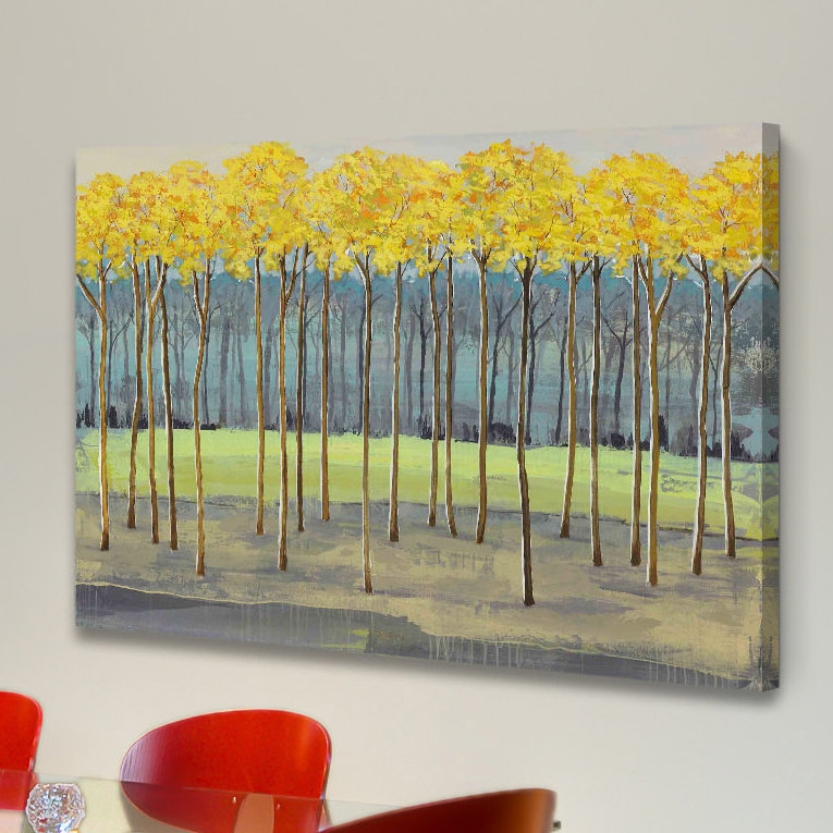 «Fresh Foliage I» par Julie Joy, reproduction sur toile tendue, H 30 po x l 45 po x P 1,5 po