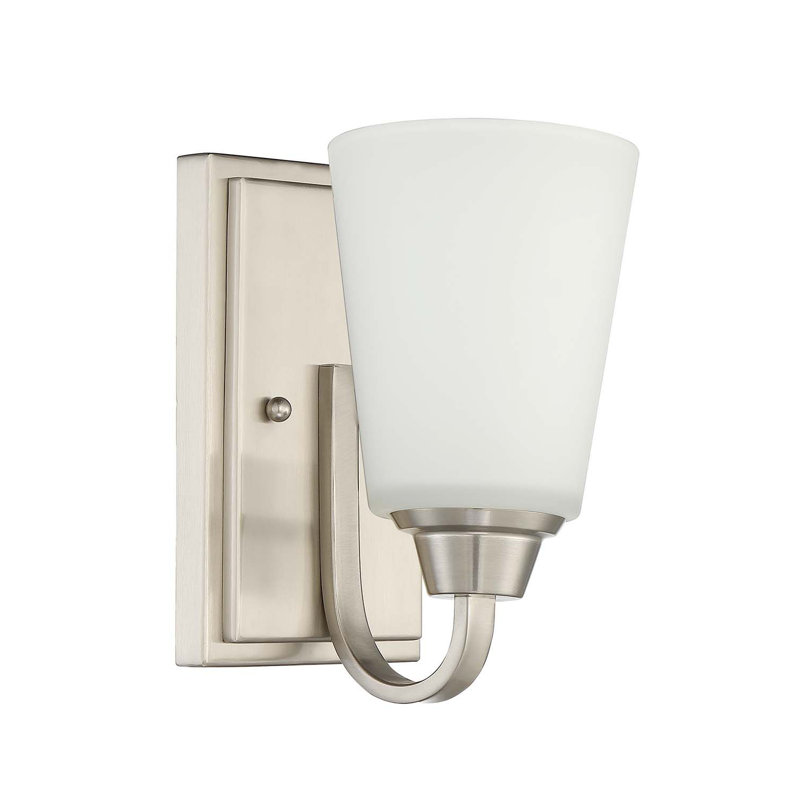 Éclairage pour meuble-lavabo 1 lumières Colfax, Nickel poli brossé