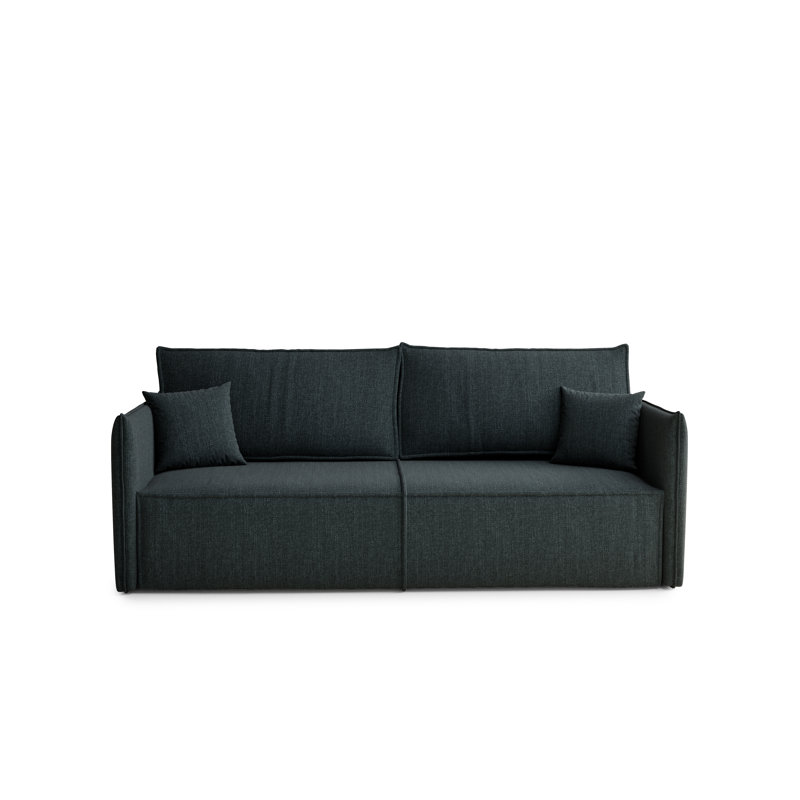 3 Seater Reclining Sofa, Turquoise Polyester