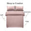 Microfiber Striped Duvet Cover Set with Pillowcases Included-116320017-116320018