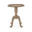  Table de bout octogonale blanc naturel French Country, table d'appoint à pieds araignée en bois patiné de luxe, base à piédestal à lèvres contemporaine