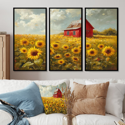 Paula - Sunflowers Wall Decor Set