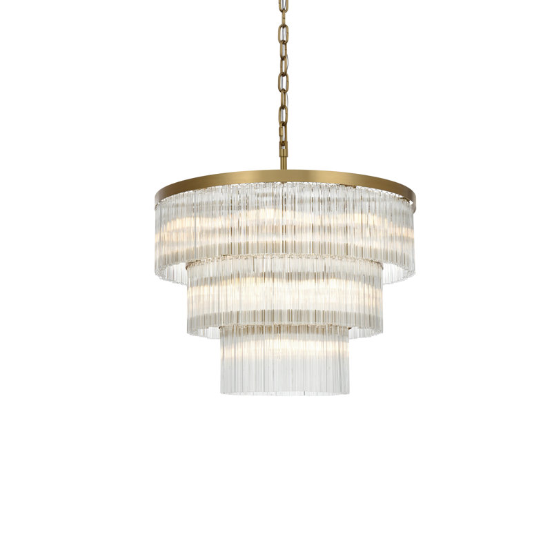 Lustre Lu 32 pouces , Or satiné