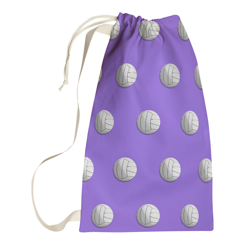 Sac à linge volleyball, Petit (H 64 po x l 20 po x P 1,5 po), Mauve