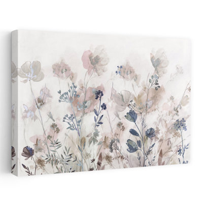 «Whispering Blooms In Soft Light», art mural contemporain abstrait