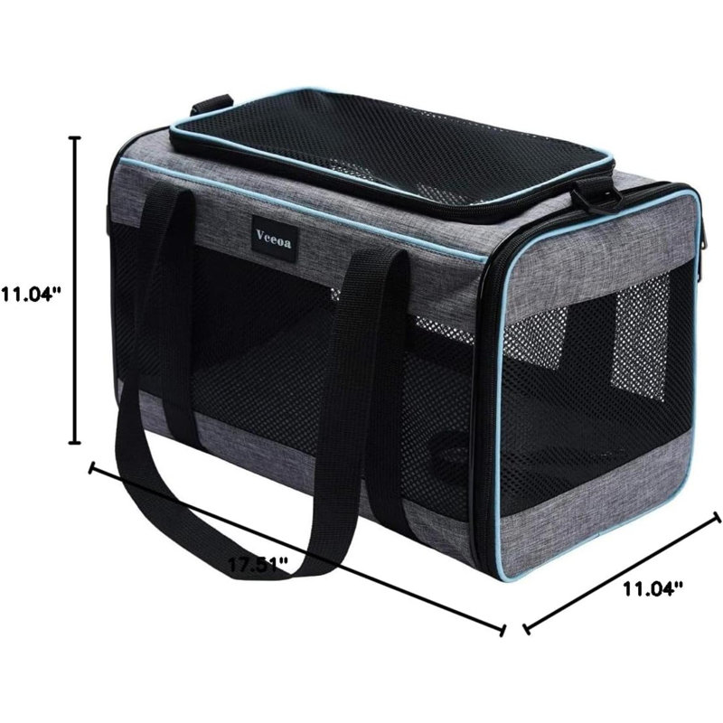 Chat, transporteur de chien pour animaux de compagnie, sac de chat à côtés souples