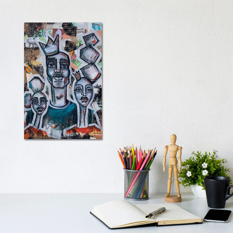 King Of His Castle by Akaimi The Artist - Wrapped Canvas Print, 20.32 cm H x 30.48 cm W