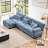 Modular Sectional Sofa Couch With Convertible Ottoman