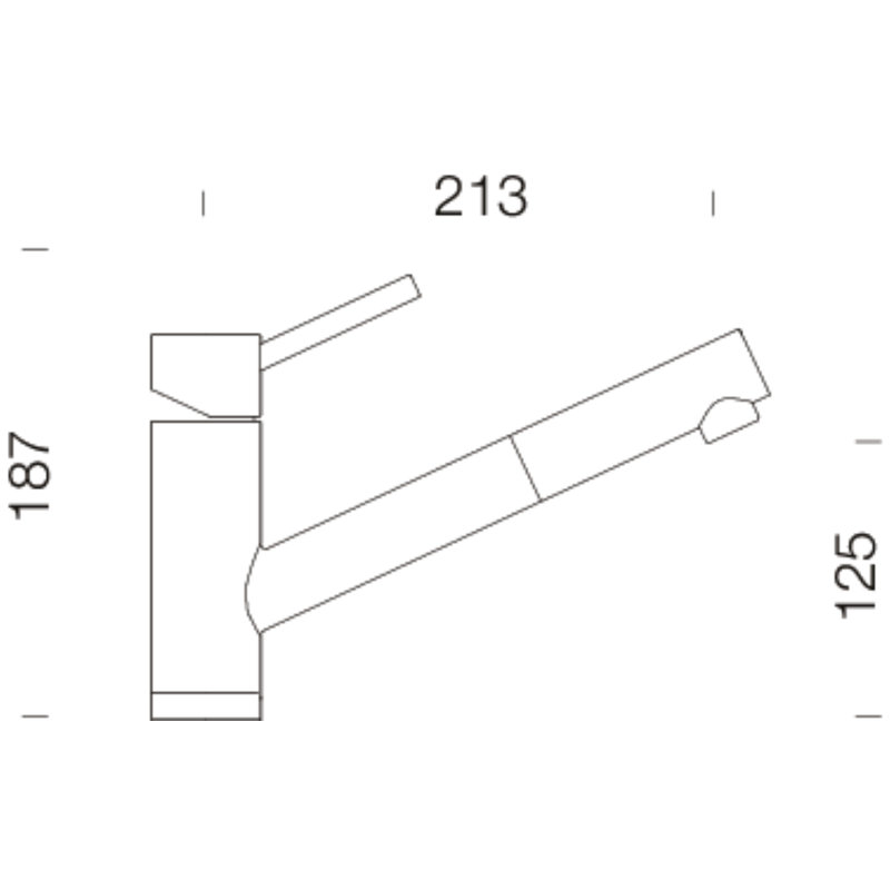 Schock Single Lever Monobloc Tap, Black