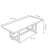 Solid Wood Rectangular Dining Table in Cement Gray-2065722153