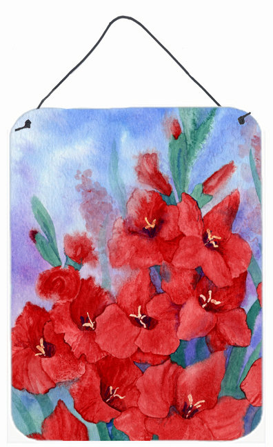 Plaque d’impression gladioli, H 16 po x l 12 po