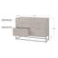 Commode double l 6,25 po Auben