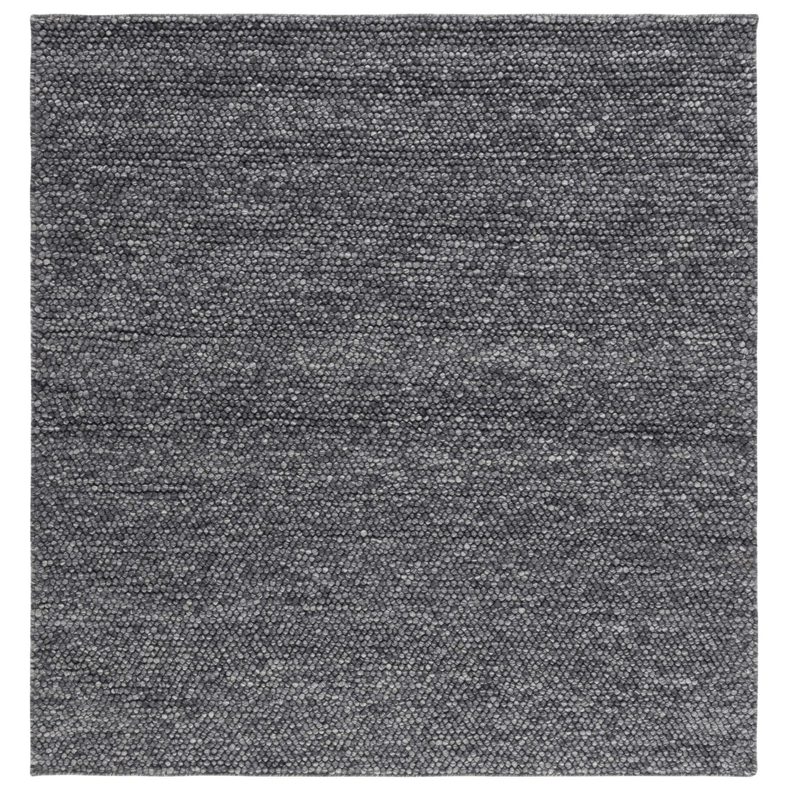 Elle Dark Gray Hand-Woven Rug, Square 8'