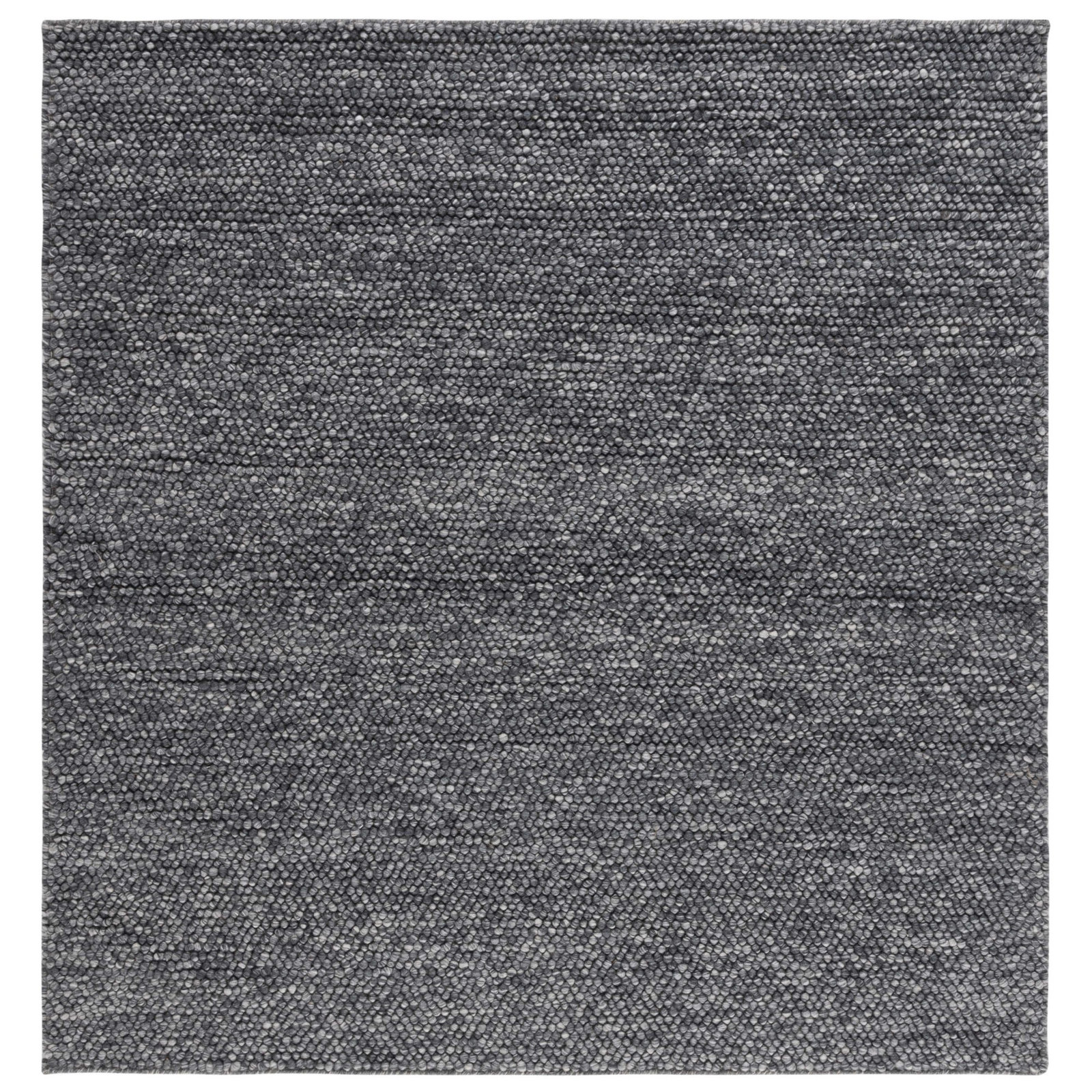 Elle Handmade Dark Gray Rug, Square 6'