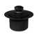 1-1/2" x 12" Sch. 40 PVC Pull-to-Open Bathtub Leg Drain Assembly with Two-Hole Overflow