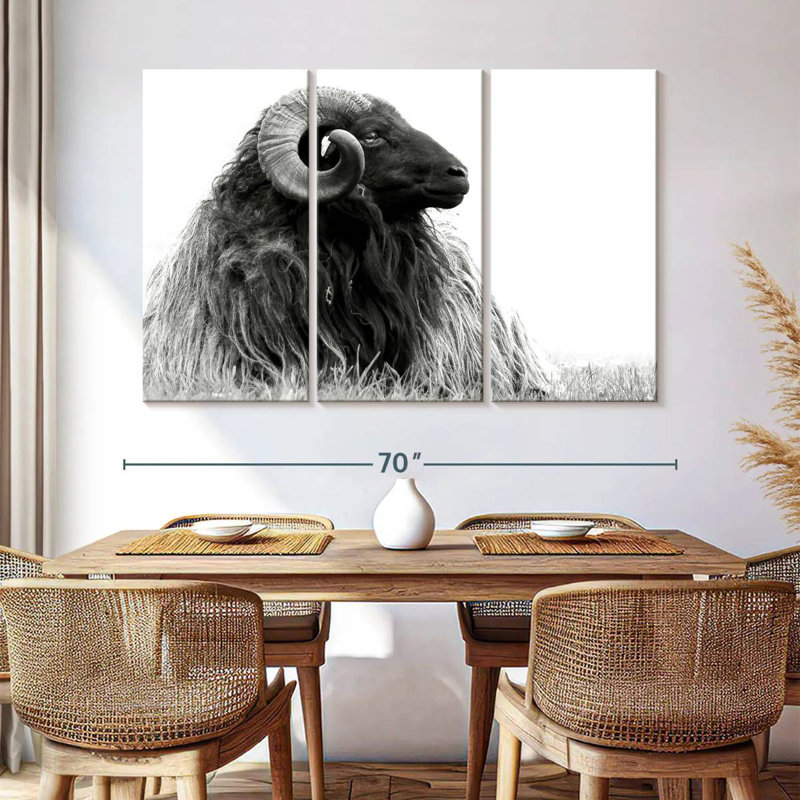 Bighorn Ram, 42" H x 65" W