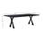 Zephan 87" Wide Oak Dining Table, Black