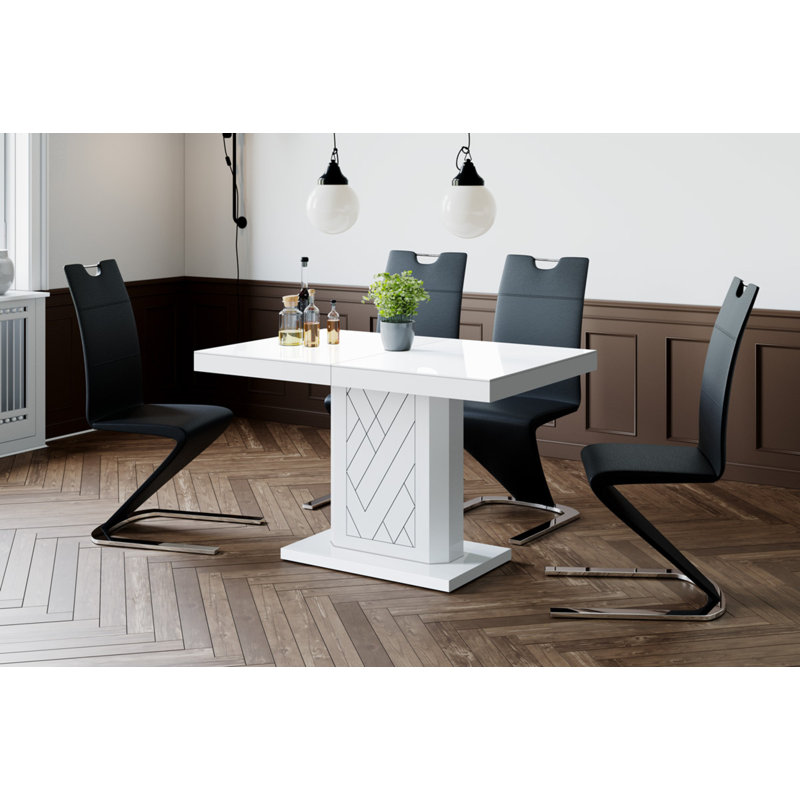 Bobbetta Extendable Dining Table, White